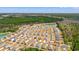 Aerial view of Buckeye Forest, a community surrounded by lush trees and water features at 515 Goldstar St., Conway, SC 29526