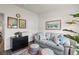 Comfortable office with neutral walls, stylish furniture, decor, and abundant natural light at 515 Goldstar St., Conway, SC 29526