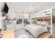 bedroom featuring a bunk bed, a large window, and a colorful array of decor to spark creativity at 611 Indigo Bunting Ln. # 42 E, Murrells Inlet, SC 29576