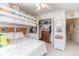 Cozy bedroom featuring a bunk bed and ample storage space at 611 Indigo Bunting Ln. # 42 E, Murrells Inlet, SC 29576
