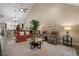 Inviting living room with vaulted ceilings, comfortable seating, and an open floor plan at 822 Foxtail Dr. # 822, Longs, SC 29568