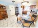 Dining area with tile floors adjacent to the kitchen at 1356 Glenns Bay Rd. # 201B, Surfside Beach, SC 29575