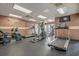 Well-equipped gym with cardio machines and fitness equipment at 2801 S Ocean Blvd. # 231, North Myrtle Beach, SC 29582