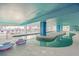 Indoor pool with lazy river feature and lounge chairs at 2801 S Ocean Blvd. # 231, North Myrtle Beach, SC 29582