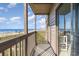 Balcony with a view of the beach and ocean at 108 Ocean Blvd. N # 101, North Myrtle Beach, SC 29582