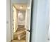 Hallway with attractive flooring and decorative wall art at 145 S Dunes Dr. # 109, Pawleys Island, SC 29585