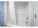 Clean bathroom featuring a tub-shower combo, and a shower curtain, providing a simple and functional space at 161 Seawatch Dr. # 410, Myrtle Beach, SC 29572