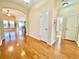 Elegant hallway featuring hardwood floors and a view to the living area at 1612 Fairforest Ct., Conway, SC 29526