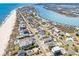 Expansive aerial view of a coastal neighborhood with beach access and beautiful waterfront properties at 1644 South Waccamaw Dr., Murrells Inlet, SC 29576