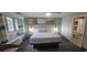 Comfortable bedroom with queen-size bed and tropical decor at 218 Double Eagle Dr., Surfside Beach, SC 29575