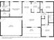 Home floor plan illustrating the layout of bedrooms, bathrooms, living spaces, and garage at 221 Black Bear Rd., Myrtle Beach, SC 29588