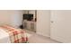This bedroom offers ample space, neutral walls, and a dresser for storage at 228 Carolina Lakes Blvd., Myrtle Beach, SC 29588
