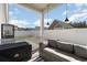 Cozy back porch setup with comfortable seating, perfect for outdoor relaxation and entertaining guests at 294 Portofino Dr., Myrtle Beach, SC 29579