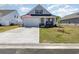 Charming single-story home featuring a lovely front porch, garage and well-manicured lawn at 294 Portofino Dr., Myrtle Beach, SC 29579