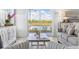 Comfortable living room with a view of the serene water from the sliding glass doors at 305 Lineback Pl. # 33, Longs, SC 29568