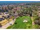 Picturesque aerial of golf course with manicured greens and mature trees at 356 Savannah Dr., Pawleys Island, SC 29585