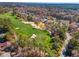 Scenic aerial view of lush golf course and neighborhood homes at 356 Savannah Dr., Pawleys Island, SC 29585