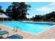 Inviting outdoor pool area with comfortable lounge chairs and manicured landscaping at 356 Savannah Dr., Pawleys Island, SC 29585