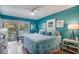 Bedroom features a balcony with sliding doors and an outdoor view at 358 Salt Marsh Circle # 10-A, Pawleys Island, SC 29585