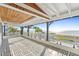 Large covered balcony with modern tiles overlooking the ocean at 3806 North Ocean Blvd., Myrtle Beach, SC 29577