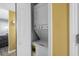 Efficient, stacked washer and dryer unit conveniently located in the home at 4234 Pinehurst Circle # L1, Little River, SC 29566