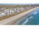 Aerial view of a beautiful beach front property at 4305 S Ocean Blvd. # 301, North Myrtle Beach, SC 29582
