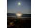 Night view of beach with full moon at 4305 S Ocean Blvd. # 301, North Myrtle Beach, SC 29582