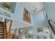 Open-concept living space with a vaulted ceiling, highlighting the architectural design and natural light at 4500 S Ocean Blvd. # 9-B, North Myrtle Beach, SC 29582