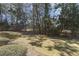 Backyard screened-in porch view, overlooking lush greenery and mature trees for serene outdoor living at 478 Pinehurst Ln. # 17D, Pawleys Island, SC 29585
