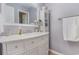 Lovely bathroom featuring a vanity with lots of storage and modern fixtures at 478 Pinehurst Ln. # 17D, Pawleys Island, SC 29585