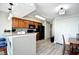 Well-equipped kitchen with modern appliances and a functional design, enhancing the living space's appeal at 5300 N Ocean Blvd. # 708, Myrtle Beach, SC 29577