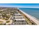 Aerial view showcasing beachfront condos with beautiful views of the coastline and ocean at 5601 N Ocean Blvd. # C-311, Myrtle Beach, SC 29577