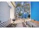 Backyard view showing a grill and utility shed at 600-B 43Rd Ave. S, North Myrtle Beach, SC 29582