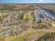 Aerial view of home near the golf course and waterway at 640 Intracoastal Way # 640, Myrtle Beach, SC 29579