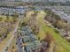 Aerial view of villas nestled near a golf course and waterfront community at 640 Intracoastal Way # 640, Myrtle Beach, SC 29579