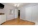 Bedroom with wood floors, a window, and a closet at 640 Intracoastal Way # 640, Myrtle Beach, SC 29579
