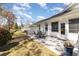 Exterior patio with an outdoor table and chairs with a view of the garden at 640 Intracoastal Way # 640, Myrtle Beach, SC 29579