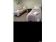 Comfortable bedroom with two twin beds, carpeted floor and a small side table at 645 Black Pearl Way, Myrtle Beach, SC 29588