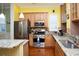 Modern kitchen featuring stainless steel appliances and granite countertops at 676 Johnson Ave., Myrtle Beach, SC 29577