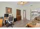 Home office space with a desk, hutch, and ample natural light at 6904 Gina Ct., Myrtle Beach, SC 29588