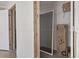 Open closet view with hanging rack and construction materials at 909 Pine Thicket St., Myrtle Beach, SC 29577