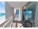 Oceanfront balcony with railings providing unobstructed views of the coastline at 9820 Queensway Blvd. # 1210, Myrtle Beach, SC 29572