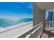Balcony view offering ocean views and a clear blue sky at 9820 Queensway Blvd. # 1210, Myrtle Beach, SC 29572