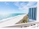 Balcony view overlooking the coastline and pier at 9820 Queensway Blvd. # 1210, Myrtle Beach, SC 29572