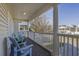 Comfortable porch view with chairs and bright sunny skies at 113B 15Th Ave. S, Surfside Beach, SC 29575