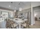 Stylish kitchen featuring stainless appliances, a kitchen island with a quartz countertop, and pendant lighting at 191 Glengrove Lane, Murrells Inlet, SC 29576