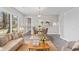 Tastefully decorated dining space, adjacent to the living area, complete with modern furnishings at 746 Gumbo Limbo Ln., Myrtle Beach, SC 29579