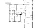 Detailed floor plan illustrating the layout of the home, including bedrooms, living areas, and garage at 1001 Cardinal Ct., Murrells Inlet, SC 29576