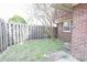 The property has a small, fenced backyard at 1025 Carolina Rd. # O4, Conway, SC 29526