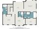 Detailed floor plan of the third floor, with primary bedroom, bathroom, and walk-in closet at 105 Serenity Point Dr., Little River, SC 29566